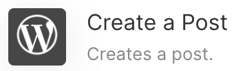create a post wordpress make