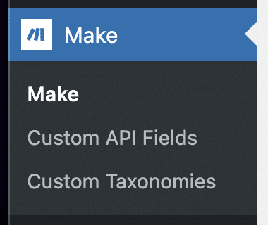 menu make wordpress