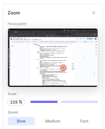 zoom sur l'écran tella
